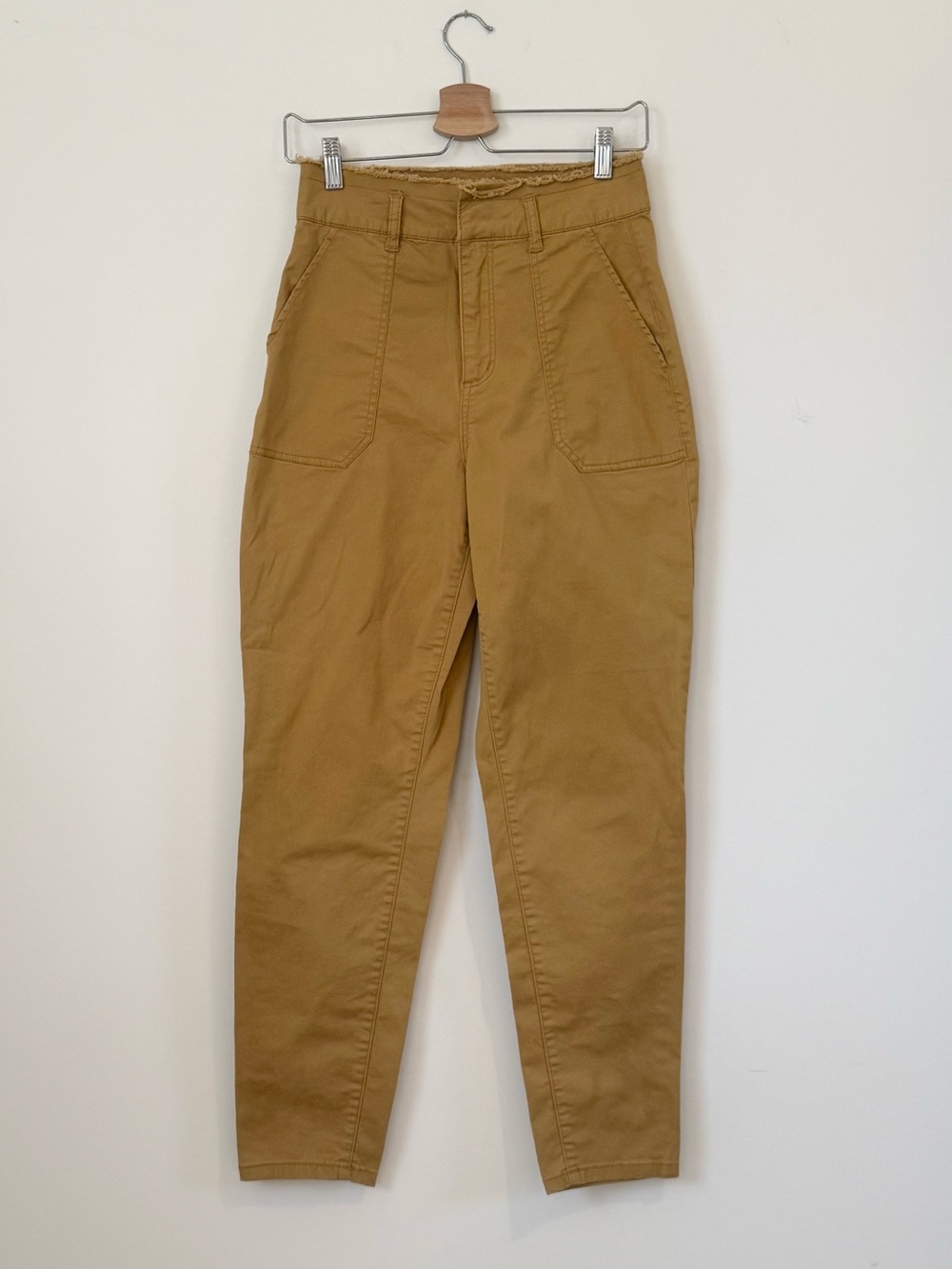 Dynamite Women’s Streetwear Utility Pants with Distressed Waistband size 27